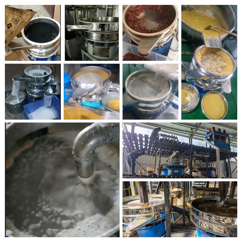 圓形振動篩適用行業(yè):食品,陶瓷,醫(yī)藥,冶金,化工等行業(yè)。