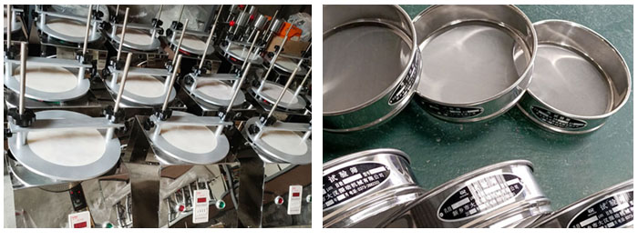 試驗篩:試機與篩框展示圖