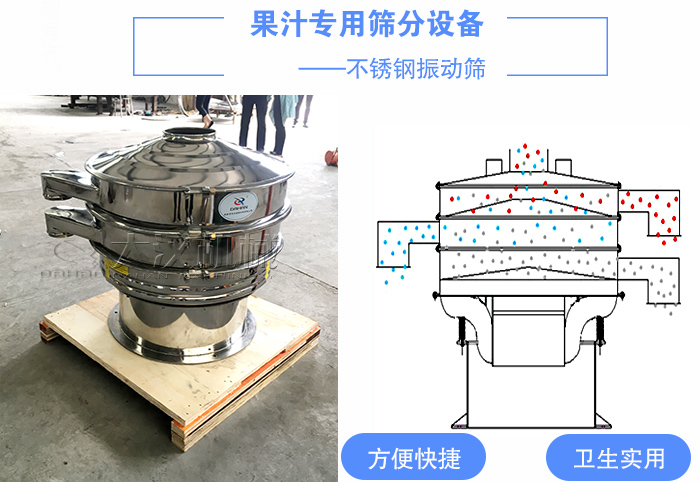 果汁不銹鋼振動篩