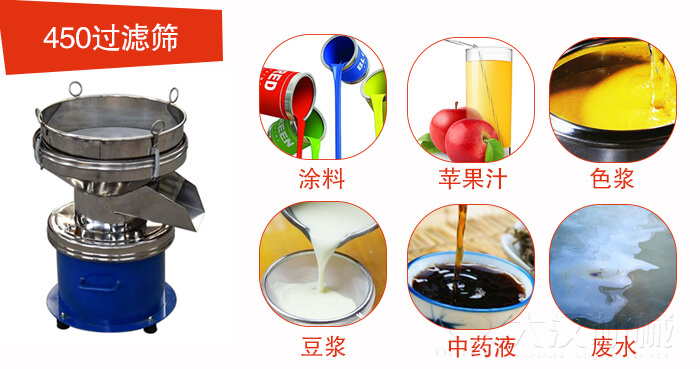 450型過濾篩機(jī)適用范圍:采礦,火力發(fā)電,化工,冶金,建筑,糧食等。